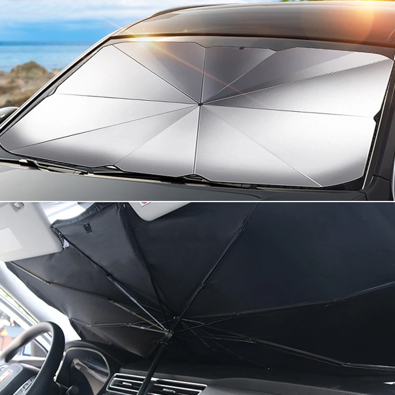 Car Sunshade Windshield Umbrella Foldable - Pare-soleil pliable pour pare-brise avant de