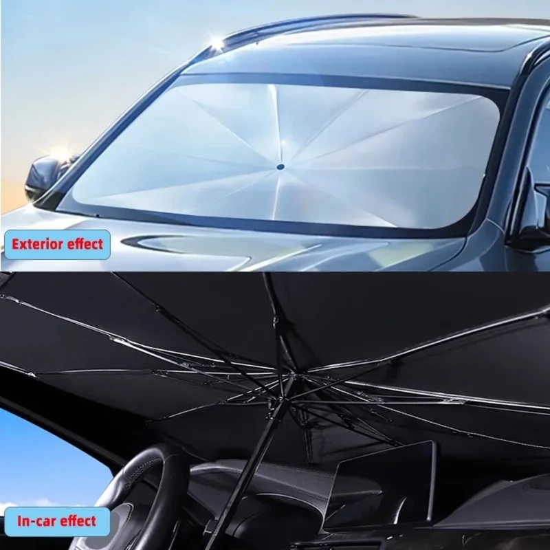 Car Sunshade Windshield Umbrella Foldable - Pare-soleil pliable pour pare-brise de voiture,