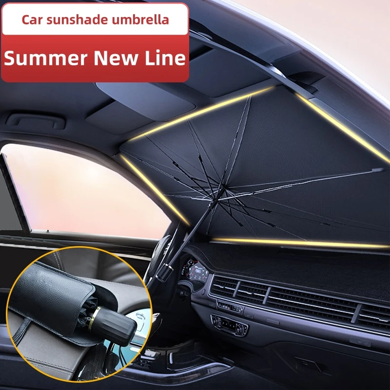 Car Sunshade Windshield Umbrella Foldable - Pare-soleil pour pare-brise de voiture, pare-soleil/pliante