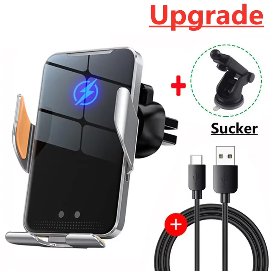 Wireless Car Charger Mount Fast Charging - Support de téléphone magnétique sans fil