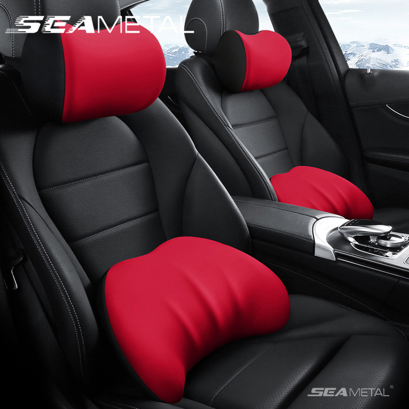 Memory Foam Car Neck Pillow Lumbar Support - SEAMETAL oreiller appui-tête de voiture ergonomie