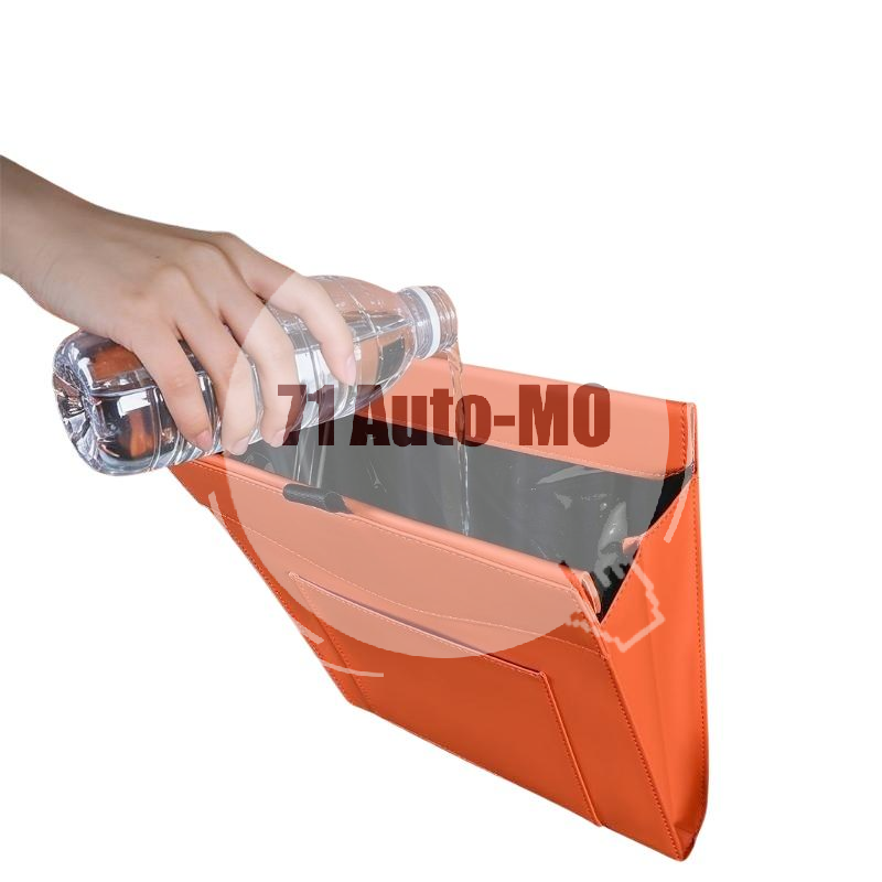 Waterproof Car Trash Can With Lid - Poubelle de voiture étanche, magnétique, suspendue,