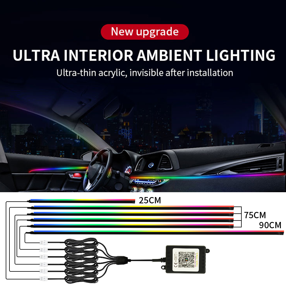 Kit de lumière ambiante LED sy - Led Ambient Interior Car Lights App Control avis et prix