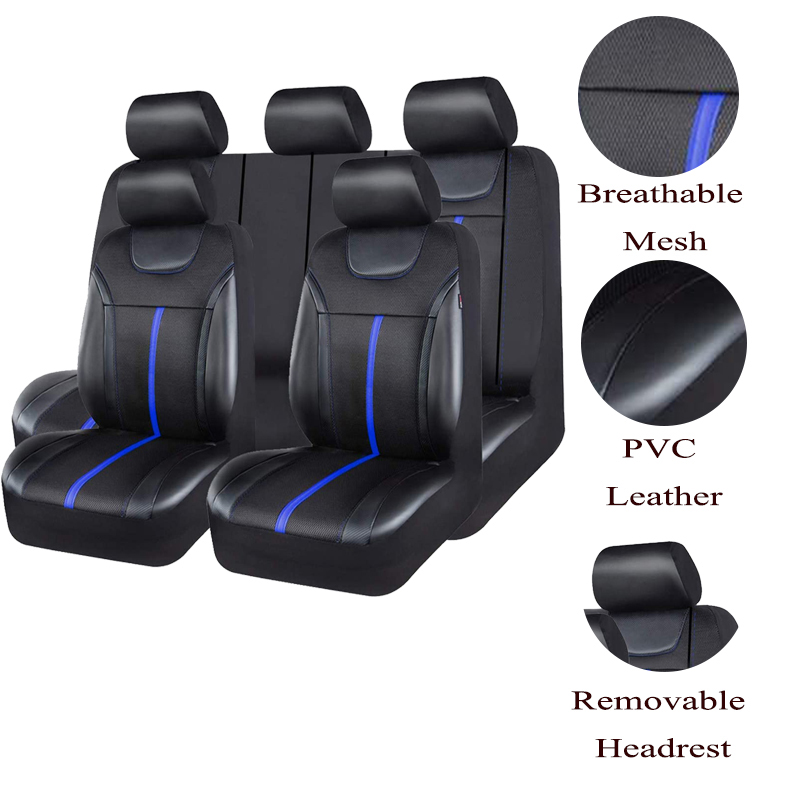 AUTOKING – ensemble de housses - Leather Car Seat Covers Full Set Universal avis et prix
