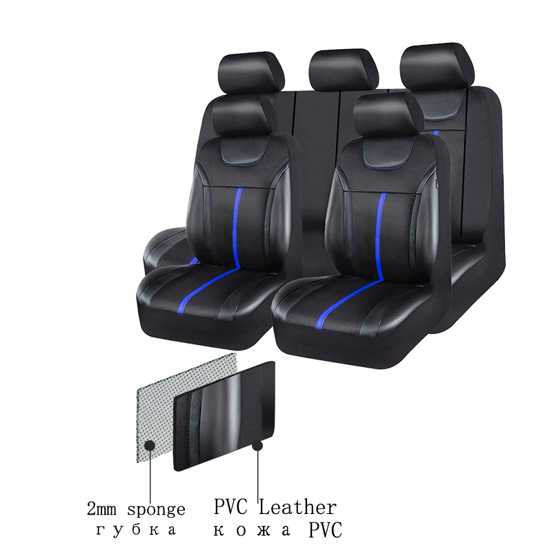AUTOKING – ensemble de housses - Leather Car Seat Covers Full Set Universal avis et prix