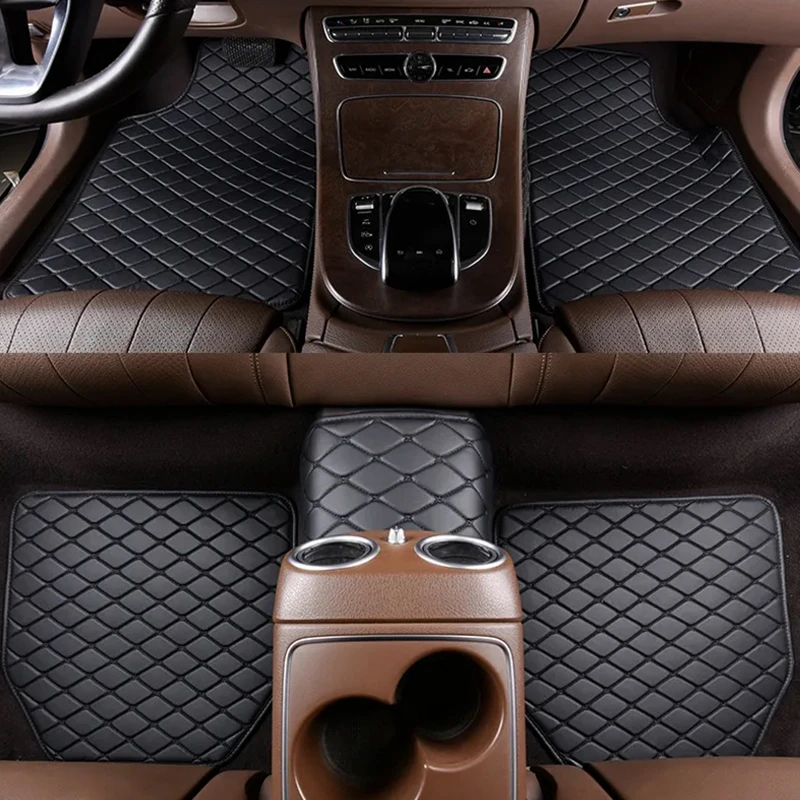 Tapis de sol de voiture 5 pièc - Car Floor Mats Universal Waterproof Leather avis et prix