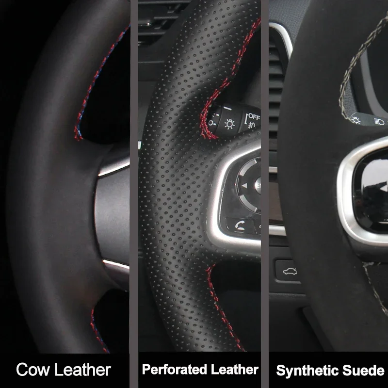 Pour Kia Sorento 2003-2009 Hou - Car Steering Wheel Cover Anti Slip Breathable avis et prix