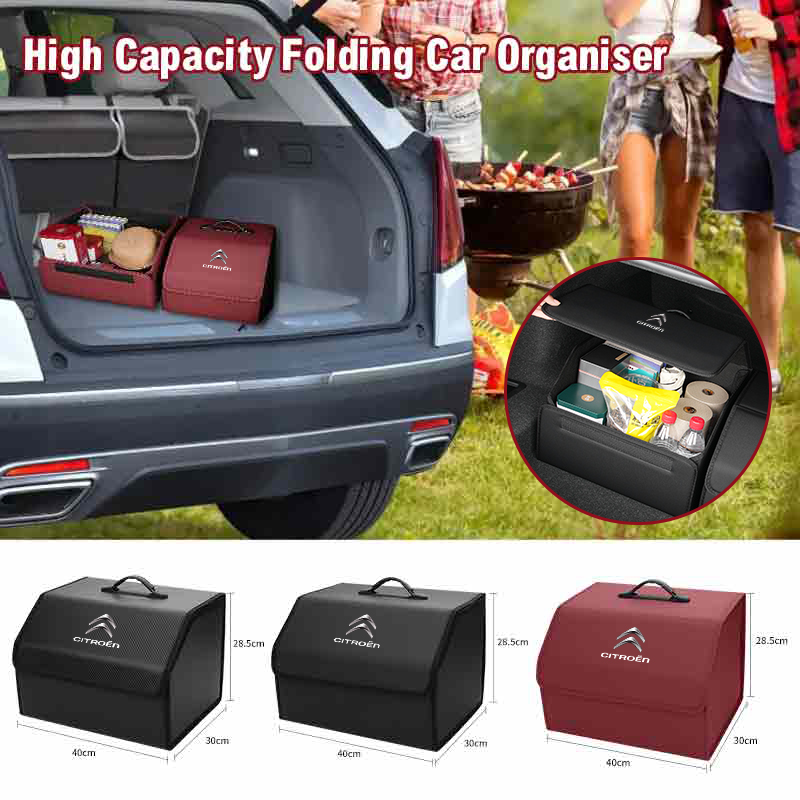 Boîte de rangement pour coffre - Car Trunk Organizer Foldable Storage Box avis et prix