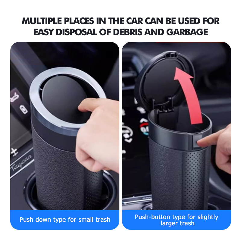 Poubelle de voiture durable et - Waterproof Car Trash Can With Lid avis et prix