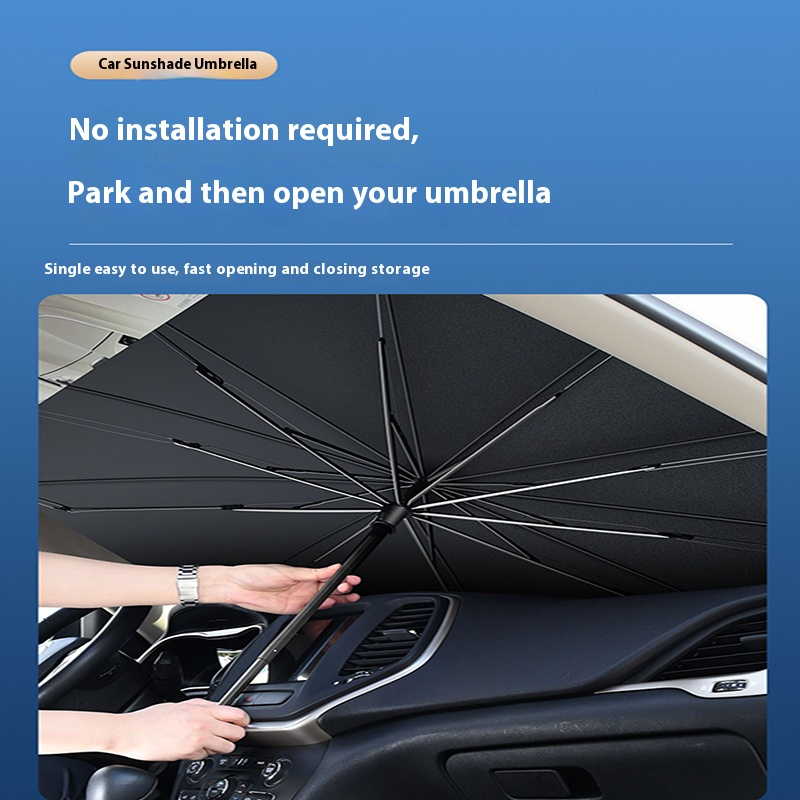 Pare-soleil pliable pour pare- - Car Sunshade Windshield Umbrella Foldable avis et prix