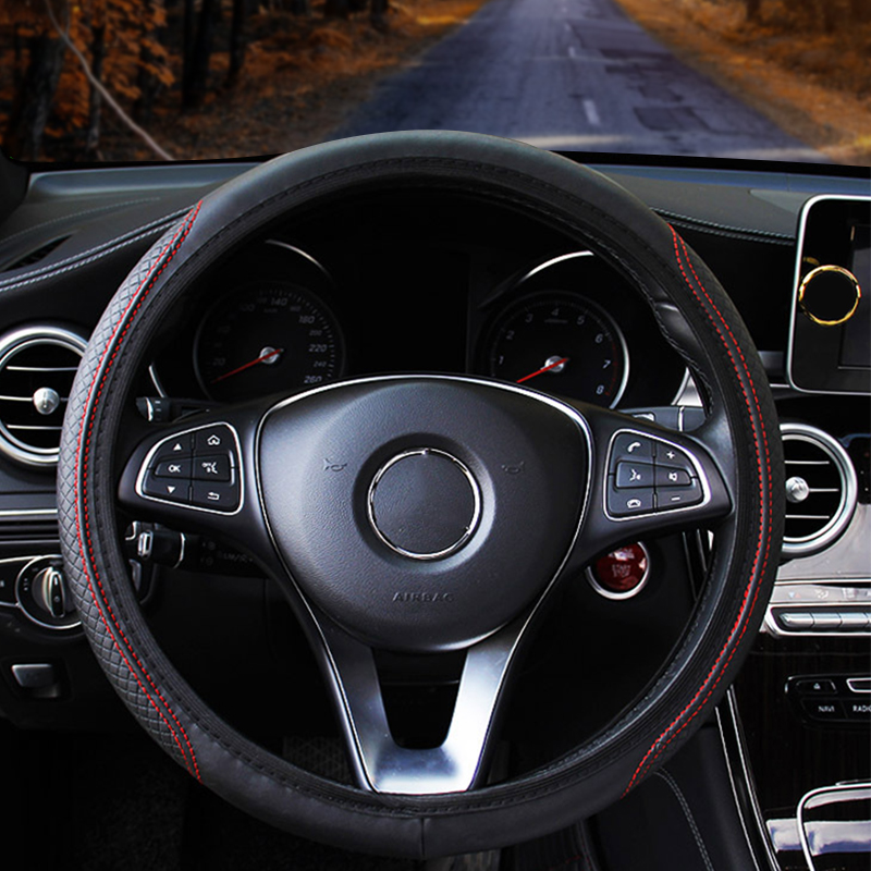 Housse de volant de voiture an - Car Steering Wheel Cover Anti Slip Breathable avis et prix