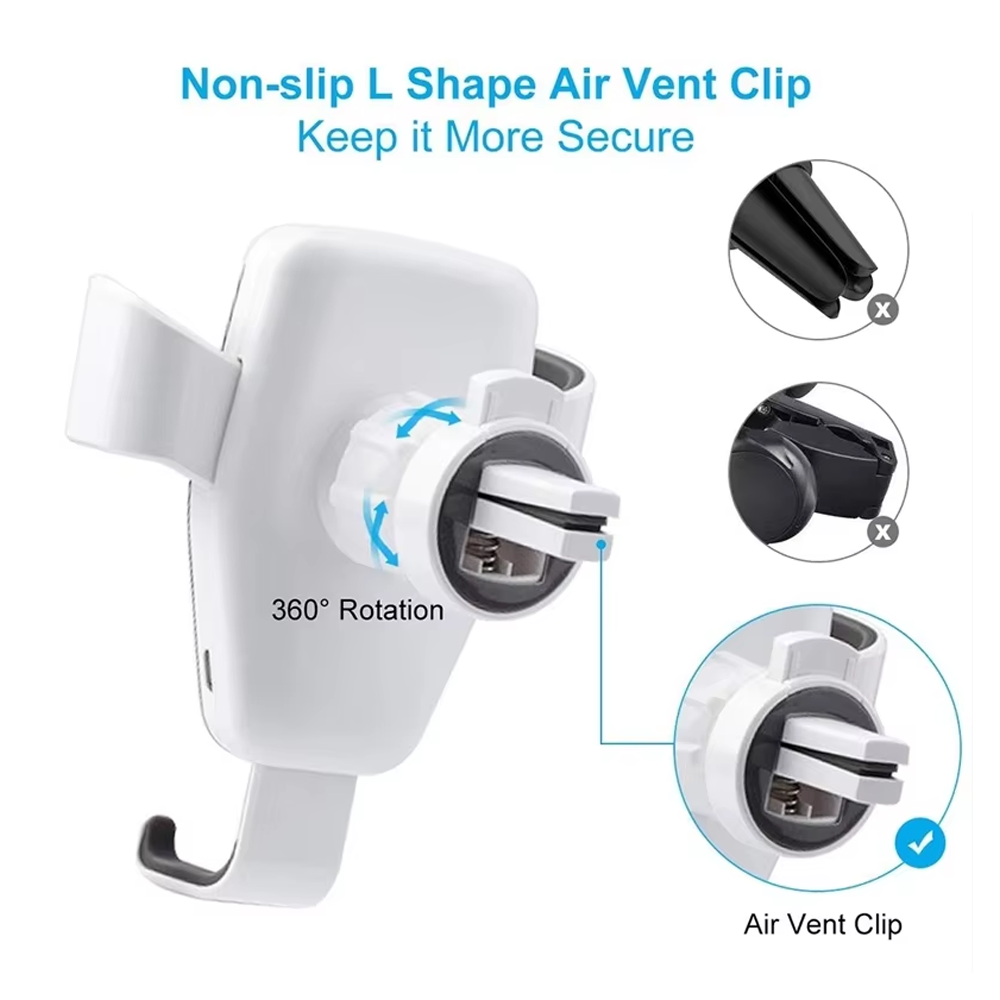 Support de téléphone de voitur - Wireless Car Charger Mount Fast Charging avis et prix