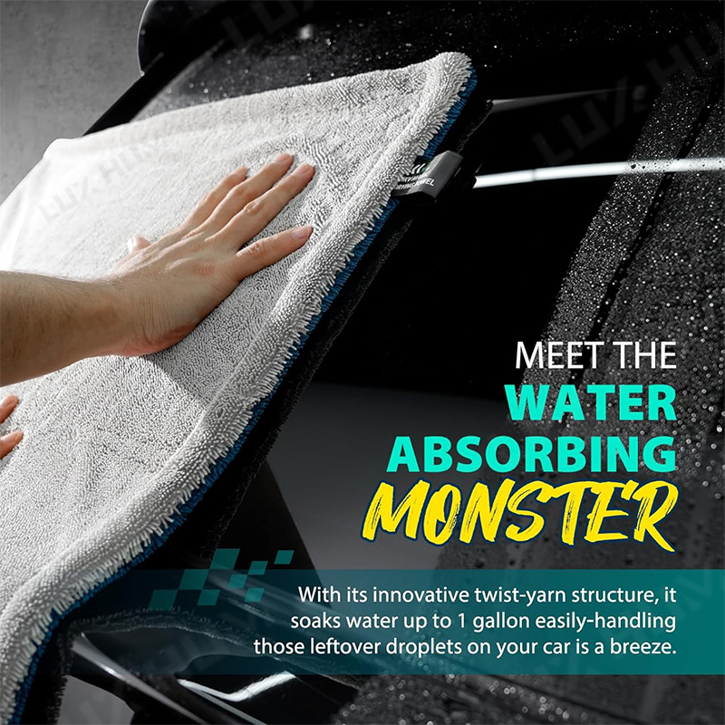 Serviette de séchage pour voit - Microfiber Car Drying Towel Super Absorbent avis et prix