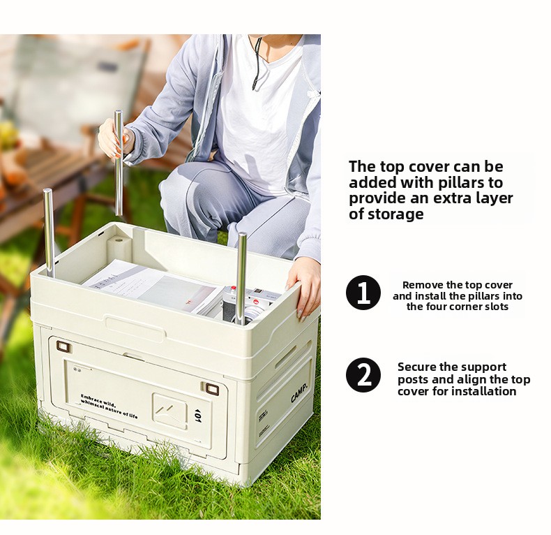 Boîte de rangement pliable pou - Car Trunk Organizer Foldable Storage Box avis et prix