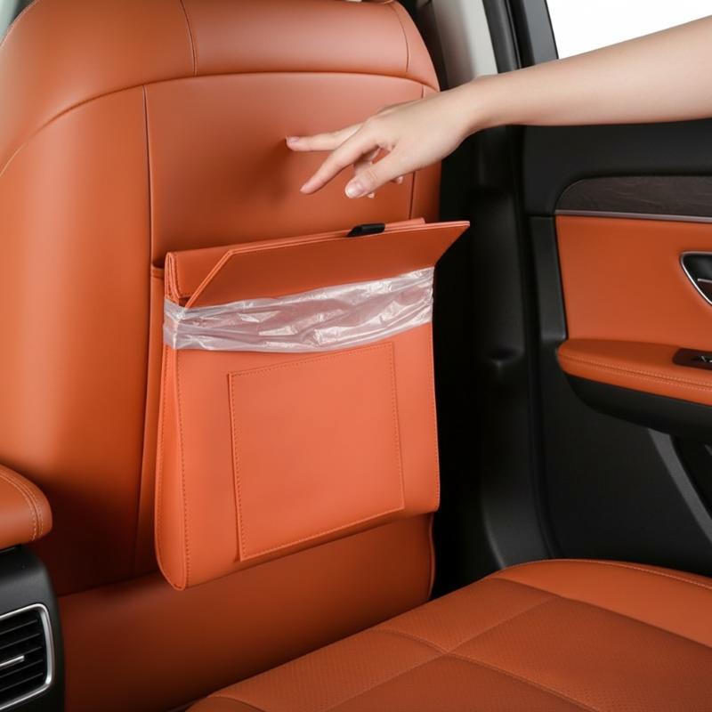 Poubelle de voiture étanche, m - Waterproof Car Trash Can With Lid avis et prix