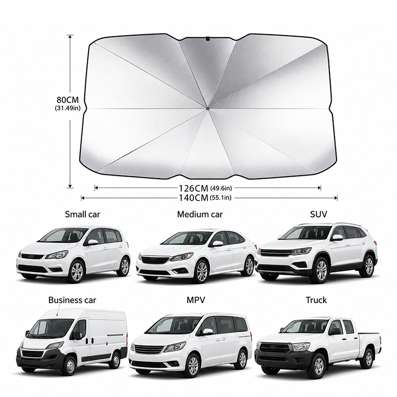 Pare-soleil universel pliable  - Car Sunshade Windshield Umbrella Foldable avis et prix