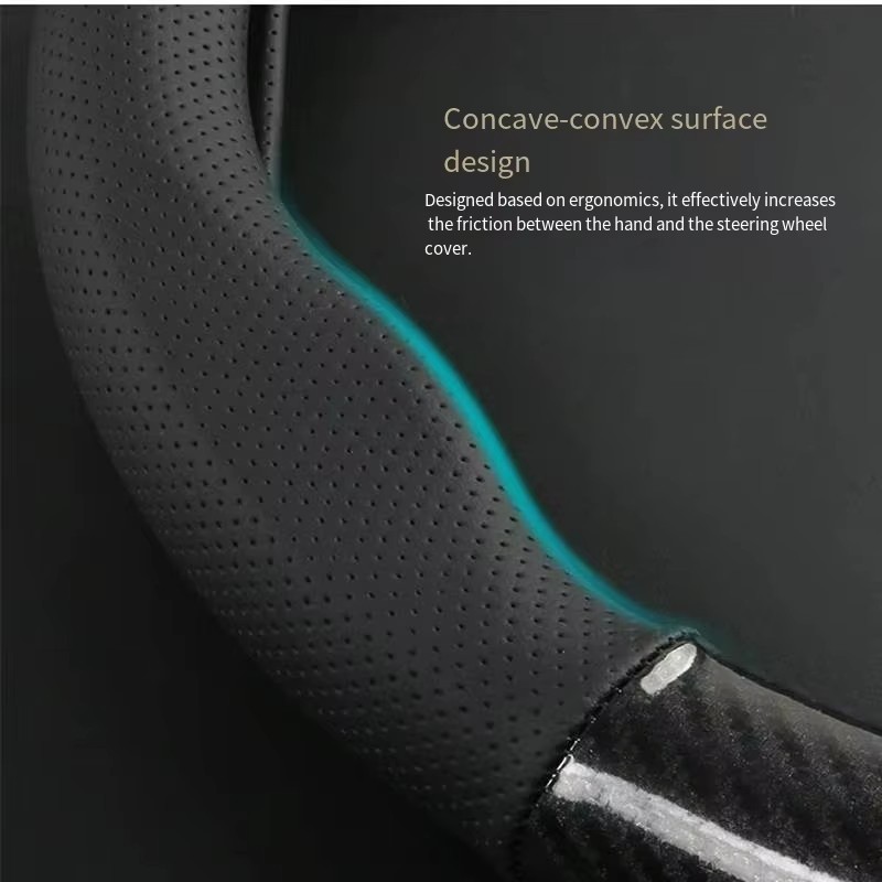 Housse de volant de voiture po - Car Steering Wheel Cover Anti Slip Breathable avis et prix