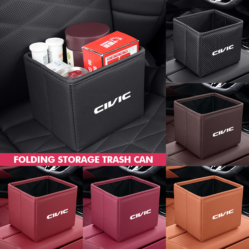 Poubelle de voiture pliable, s - Waterproof Car Trash Can With Lid avis et prix
