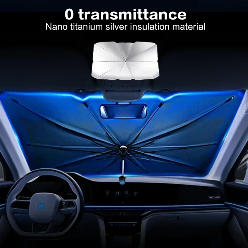 Pare-soleil pliable pour pare- - Car Sunshade Windshield Umbrella Foldable avis et prix