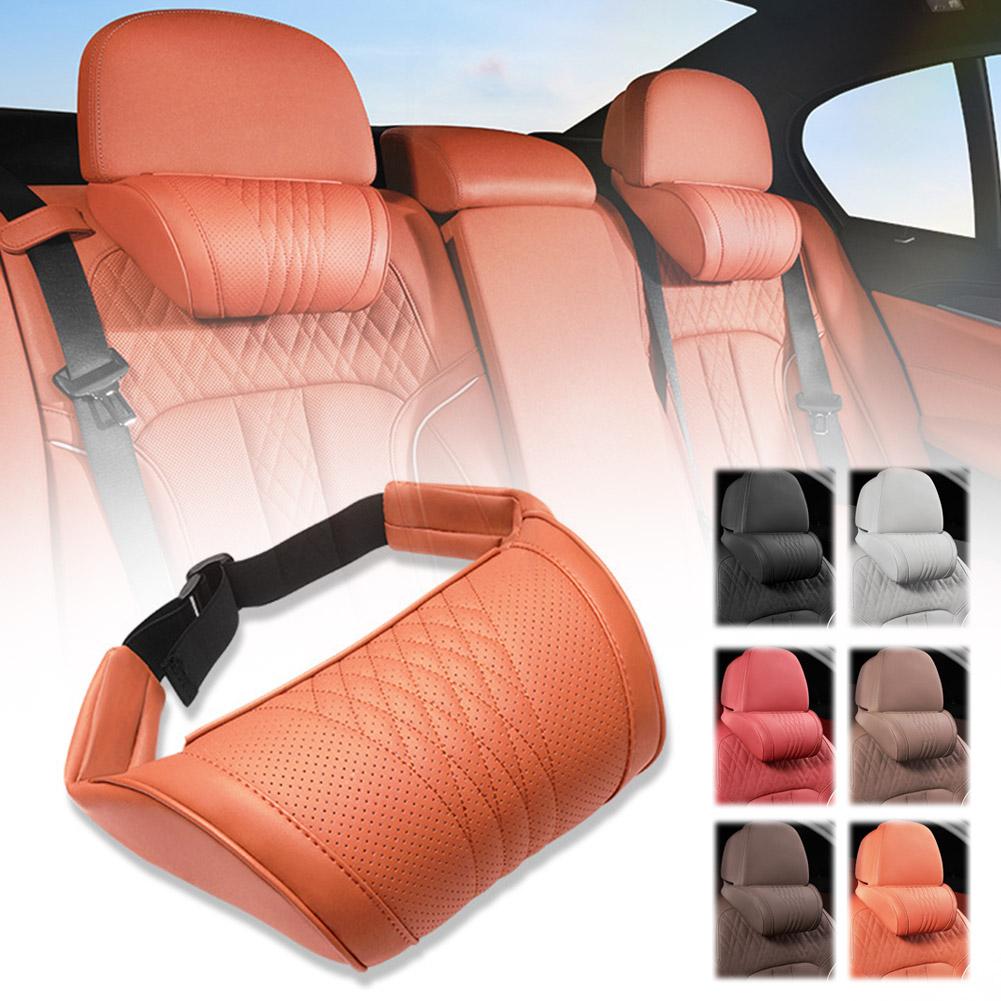 Coussin de repose-tête en cuir - Memory Foam Car Neck Pillow Lumbar Support avis et prix