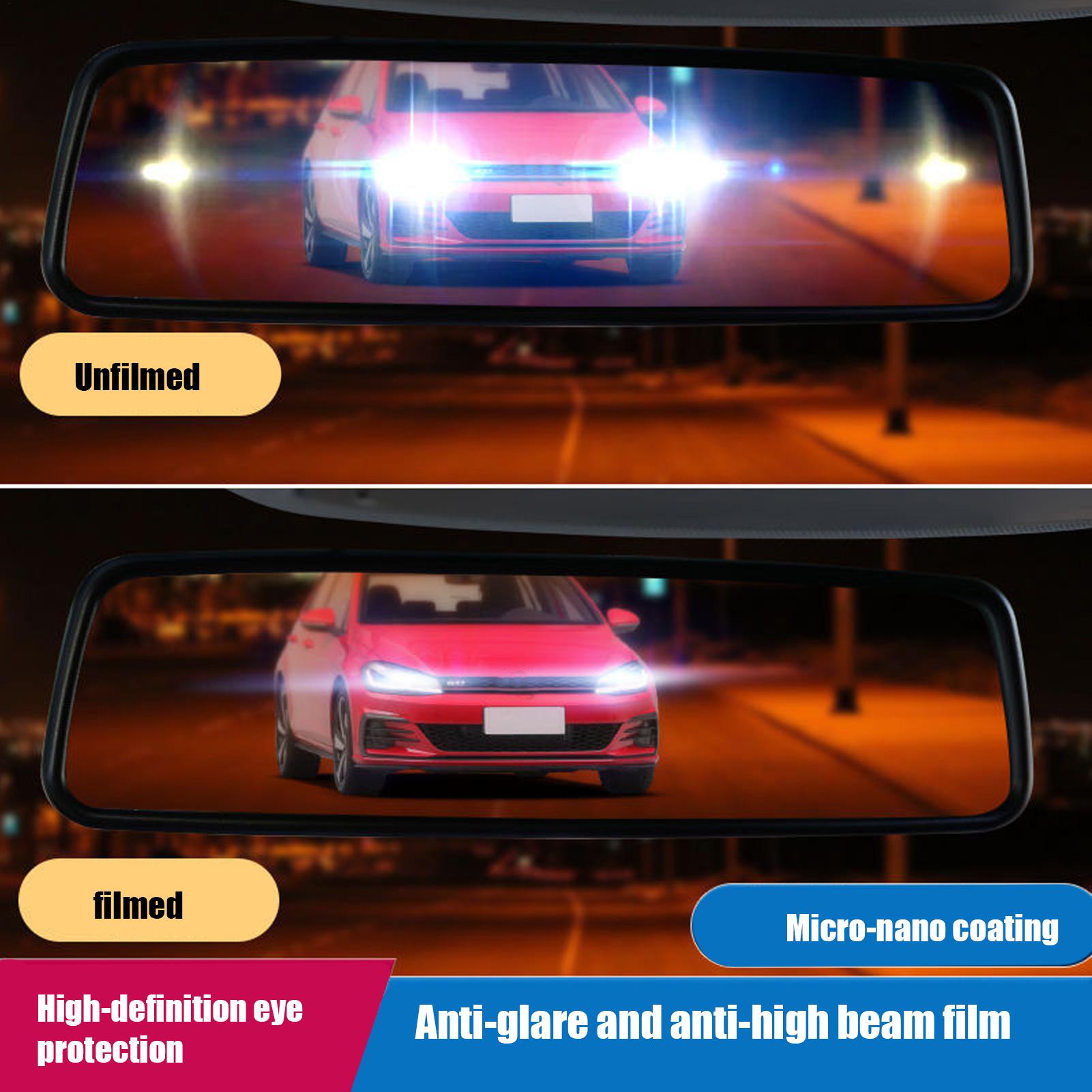 Film autocollant anti-éblouiss - Anti Glare Car Rearview Mirror Film avis et prix