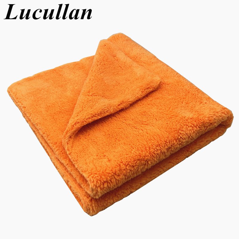 Lucullan 40x40 cm Orange Super - Microfiber Car Drying Towel Super Absorbent avis et prix