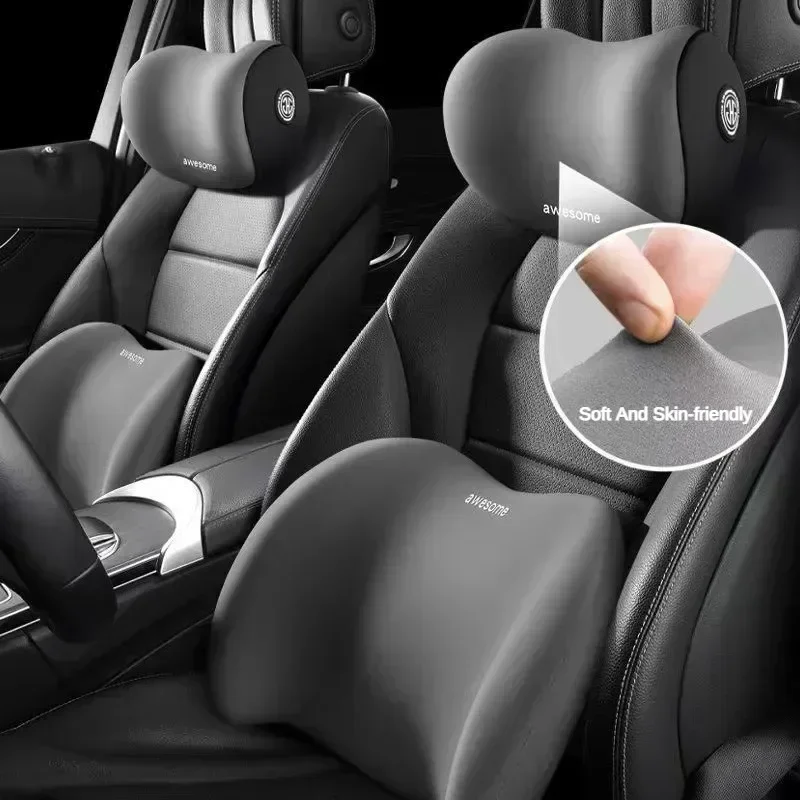 Pour un Confort de Conduite Op - Memory Foam Car Neck Pillow Lumbar Support avis et prix
